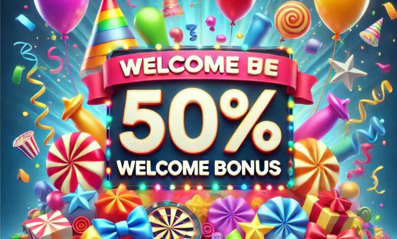 50% پاداش خوش‌آمدگویی